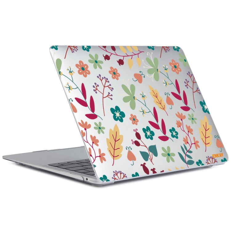 ENKAY Flower Series Pattern Laotop Protective Crystal Case for MacBook Pro 16 inch A2141(Spring)