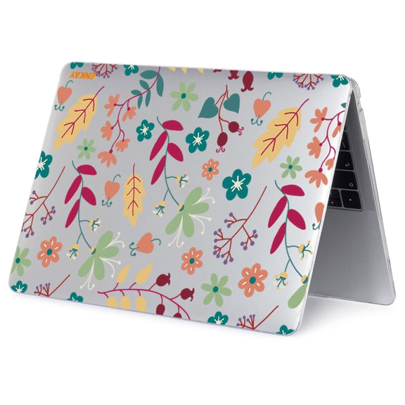ENKAY Flower Series Pattern Laotop Protective Crystal Case for MacBook Pro 16 inch A2141(Spring)