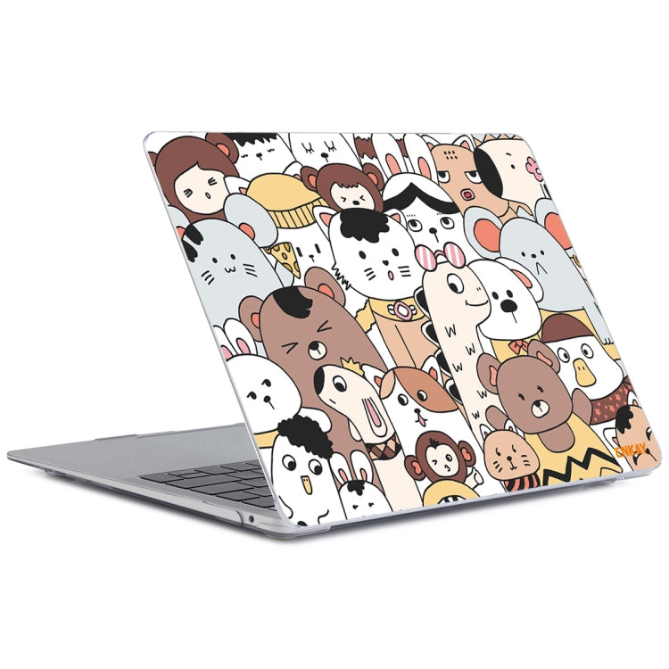 ENKAY Animal Series Pattern Laotop Protective Crystal Case For MacBook Pro 13.3 inch A1706 / A1708 / A1989 / A2159(Animals No.1)