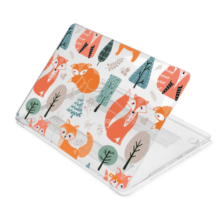 For MacBook Air 13.3 inch A1932 / A2179 / A2337 ENKAY Animal Series Pattern Laotop Protective Crystal Case(Fox)