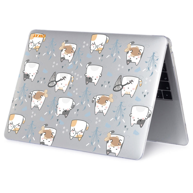 For MacBook Air 13.3 inch A1932 / A2179 / A2337 ENKAY Animal Series Pattern Laotop Protective Crystal Case(Cute Cat)
