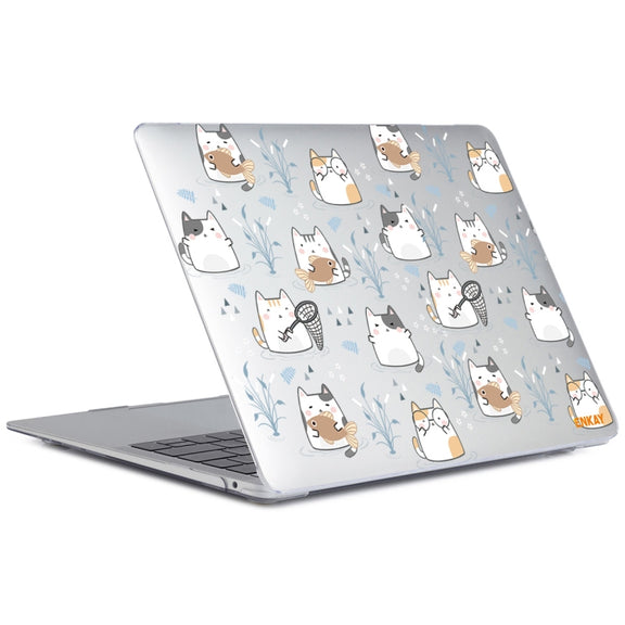 ENKAY Animal Series Pattern Laotop Protective Crystal Case For MacBook Pro 13.3 inch A2251 / A2289 / A2338 2020(Cute Cat)