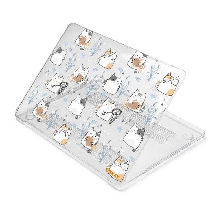 ENKAY Animal Series Pattern Laotop Protective Crystal Case For MacBook Pro 15.4 inch A1707 / A1990(Cute Cat)