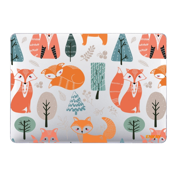 ENKAY Animal Series Pattern Laotop Protective Crystal Case For MacBook Pro 16 inch A2141(Fox)