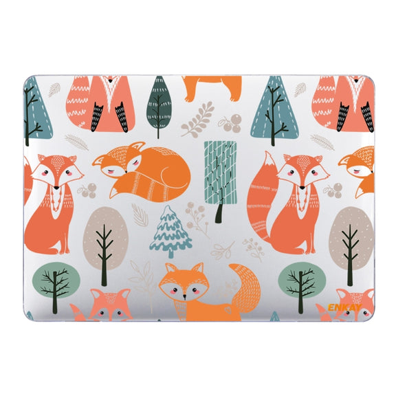 ENKAY Animal Series Pattern Laotop Protective Crystal Case For MacBook Pro 16 inch A2141(Fox)