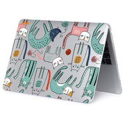 ENKAY Animal Series Pattern Laotop Protective Crystal Case For MacBook Pro 16 inch A2141(Thin Cat)