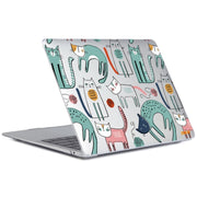 ENKAY Animal Series Pattern Laotop Protective Crystal Case For MacBook Pro 16.2 inch A2485 2021/A2880 2023(Thin Cat)