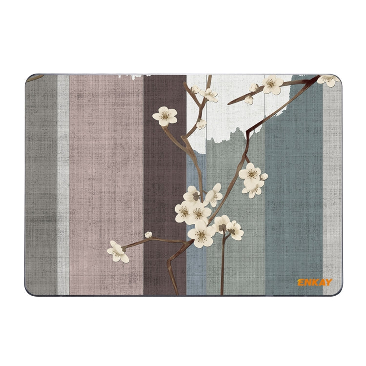ENKAY Vintage Pattern Series Laotop Protective Crystal Case For MacBook Pro 14.2 inch A2442 (2021)(Plum Blossom)