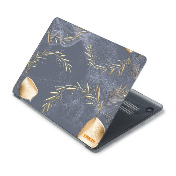 ENKAY Vintage Pattern Series Laotop Protective Crystal Case For MacBook Pro 14.2 inch A2442 (2021)(Wild Oats)