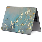 ENKAY Vintage Pattern Series Laotop Protective Crystal Case For MacBook Pro 14.2 inch A2442 (2021)(Magnolia)