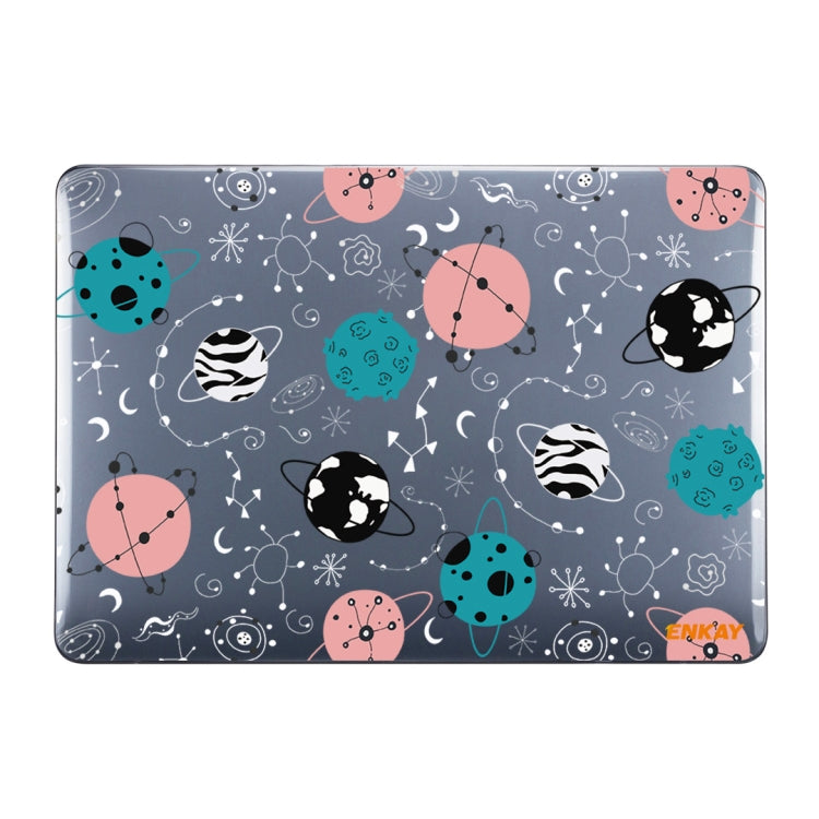 For MacBook Air 13.3 inch A1932 / A2179 / A2337 ENKAY Star Series Pattern Laotop Protective Crystal Case(Geometric Planet)