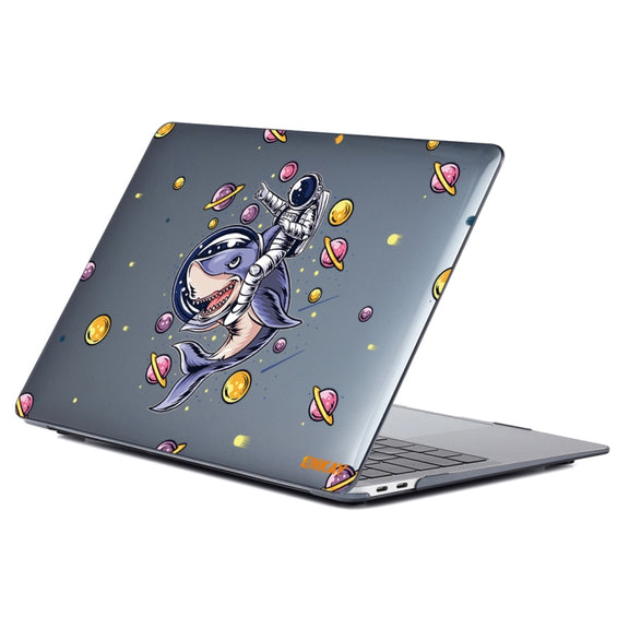 ENKAY Star Series Pattern Laotop Protective Crystal Case For MacBook Pro 16.2 inch A2485 2021/A2880 2023(Shark Astronaut)
