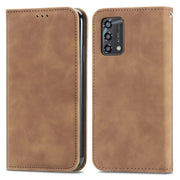 For OPPO A95 4G Retro Skin Feel Magnetic Horizontal Flip Leather Phone Case(Brown)