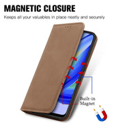 For OPPO A95 4G Retro Skin Feel Magnetic Horizontal Flip Leather Phone Case(Brown)