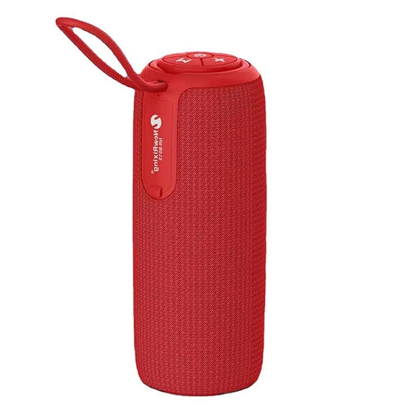 NewRixing NR8013 10W TWS Portable Wireless Stereo Speaker Support TF Card / FM(Red)