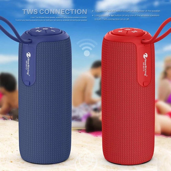 NewRixing NR8013 10W TWS Portable Wireless Stereo Speaker Support TF Card / FM(Green)