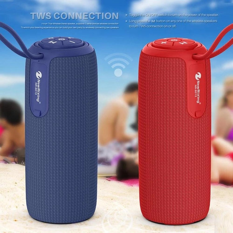 NewRixing NR8013 10W TWS Portable Wireless Stereo Speaker Support TF Card / FM(Green)