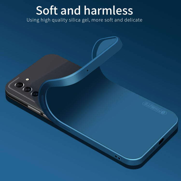 For Samsung Galaxy S21 FE 5G PINWUYO Sense Series Liquid Silicone TPU Phone Case(Blue)