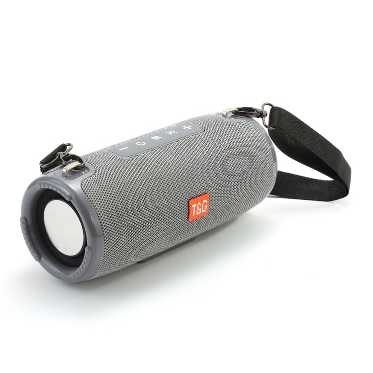 T&G TG324 High Power Water-resistant Portable Bluetooth Speaker Support FM / TF Card(Gray)