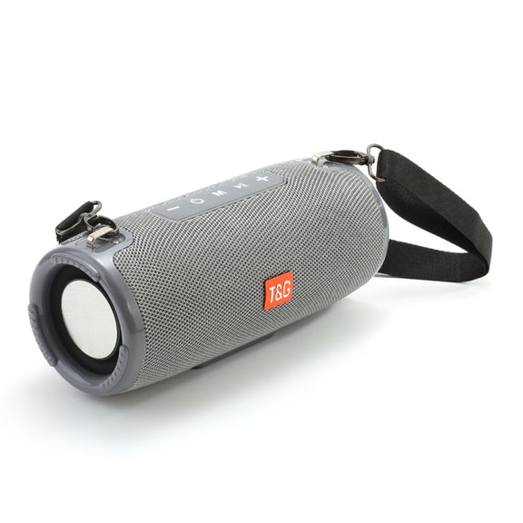 T&G TG324 High Power Water-resistant Portable Bluetooth Speaker Support FM / TF Card(Gray)