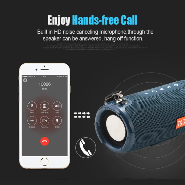 T&G TG324 High Power Water-resistant Portable Bluetooth Speaker Support FM / TF Card(Red)