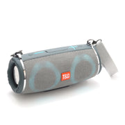 T&G TG642 RGB Light Water-resistant  Portable Bluetooth Speaker Support FM / TF Card(Gray)