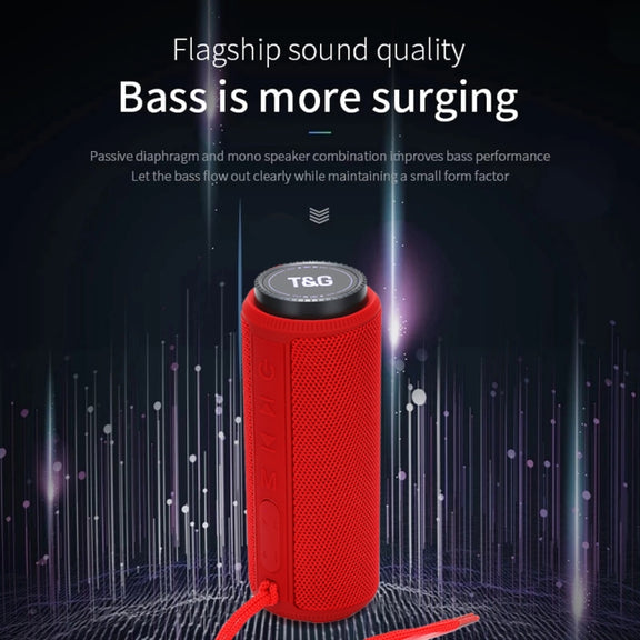 T&G TG332 10W HIFI Stereo Water-resistant Portable Bluetooth Speaker(Red)