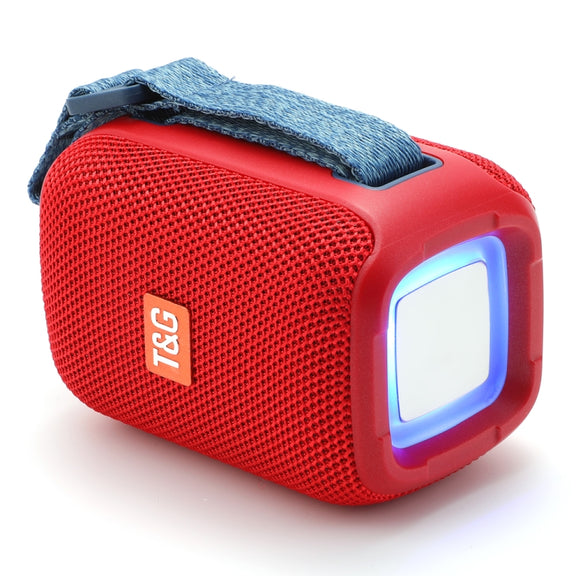 T&G TG339 RGB Light 5W Water-resistant Portable Bluetooth Speaker(Red)