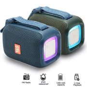 T&G TG339 RGB Light 5W Water-resistant Portable Bluetooth Speaker(Red)