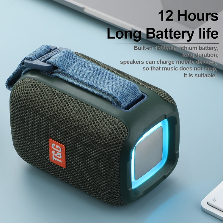 T&G TG339 RGB Light 5W Water-resistant Portable Bluetooth Speaker(Red)