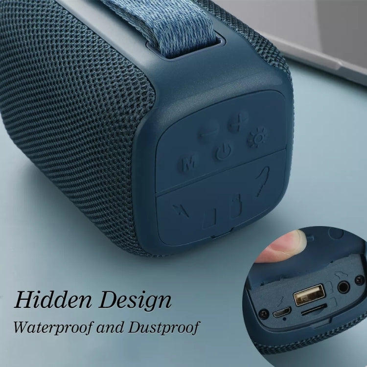 T&G TG339 RGB Light 5W Water-resistant Portable Bluetooth Speaker(Red)
