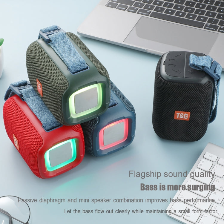 T&G TG339 RGB Light 5W Water-resistant Portable Bluetooth Speaker(Red)