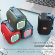 T&G TG339 RGB Light 5W Water-resistant Portable Bluetooth Speaker(Red)