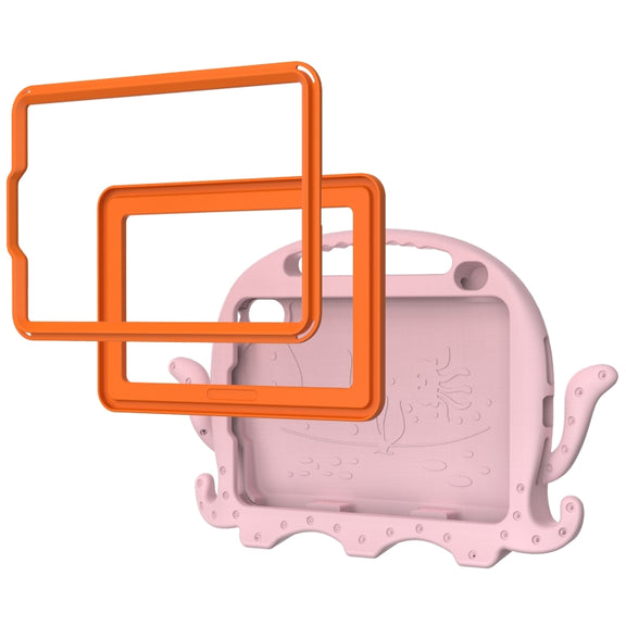 For iPad mini 6 / mini 2024 Octopus Style EVA Hybrid PC Tablet Case with Strap(Pink)