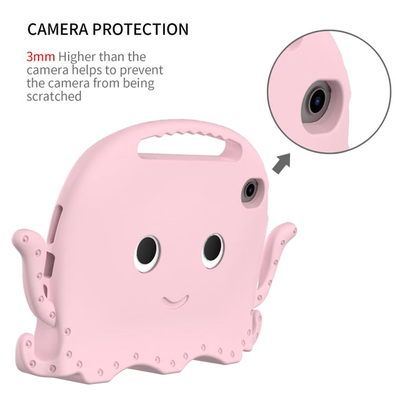 For iPad mini 6 / mini 2024 Octopus Style EVA Hybrid PC Tablet Case with Strap(Pink)