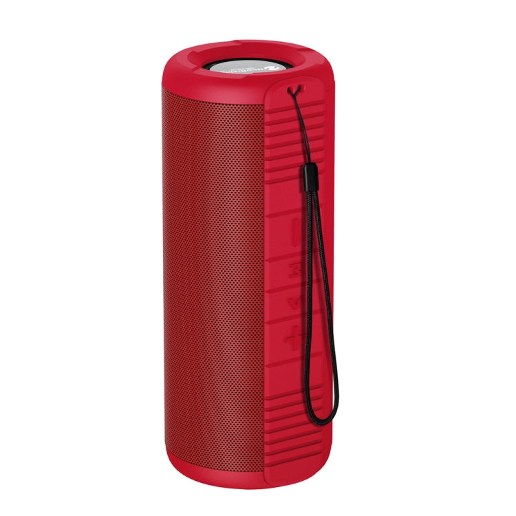 NewRixing NR9019 TWS Portable Stereo Bluetooth Speaker Support TF Card / FM(Red)