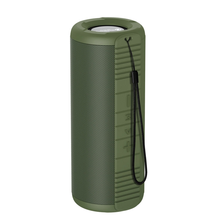 NewRixing NR9019 TWS Portable Stereo Bluetooth Speaker Support TF Card / FM(Green)