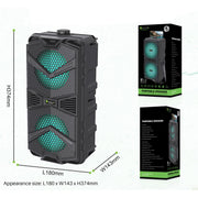 NewRixing NRG5501B Outdoor Portable Karaoke Wireless Speaker 16W Audio Amplifier with Mic