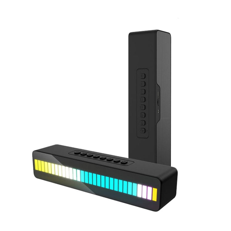 Duosi M8 LED Pickup Rhythm Ambient Light Multi-function TWS Bluetooth Speaker Bar(Black)