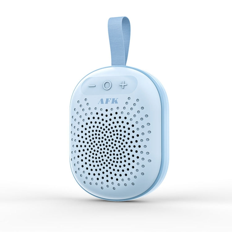 AEC BT513 RGB Light Water-resistant Portable Bluetooth Speaker Support FM / TF Card(Sky Blue)