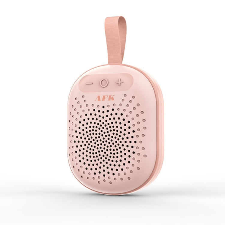 AEC BT513 RGB Light Water-resistant Portable Bluetooth Speaker Support FM / TF Card(Moran Pink)