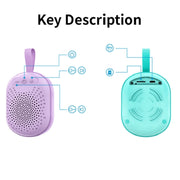AEC BT513 RGB Light Water-resistant Portable Bluetooth Speaker Support FM / TF Card(Moran Pink)
