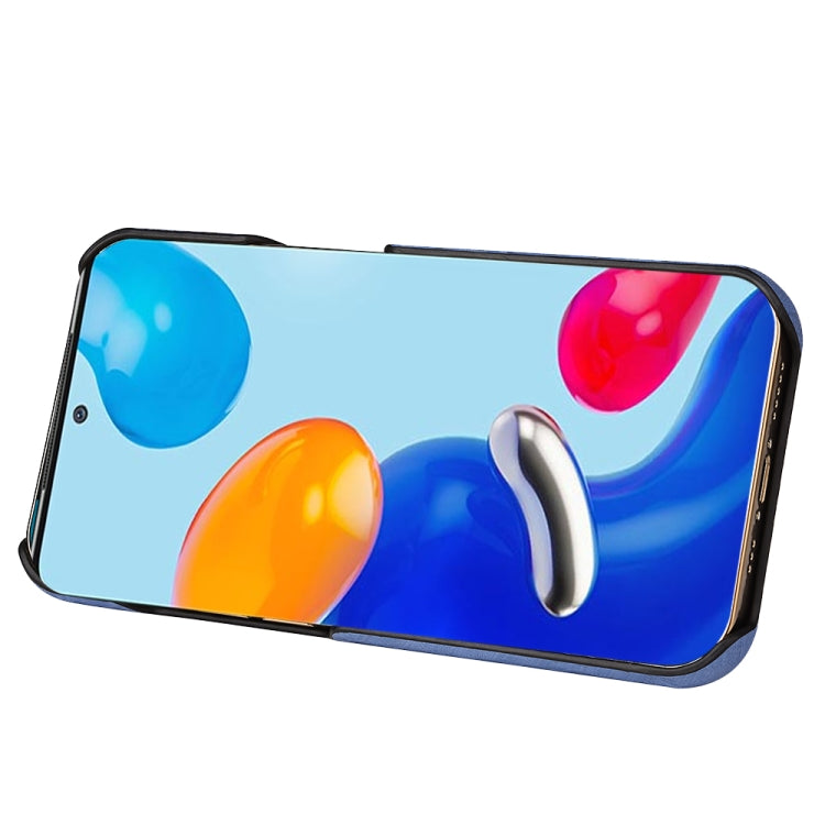 For Xiaomi Redmi Note 11 Pro Global Ring Holder Honeycomb PU Phone Case(Light Blue)