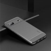 For Google pixel 7 5G MOFI Gentleness Series Brushed Texture Carbon Fiber TPU Phone Case(Gray)