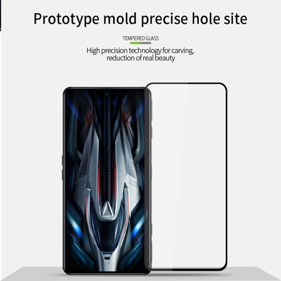 For Xiaomi Poco F4 GT MOFI 9H 2.5D Full Screen Tempered Glass Film(Black)