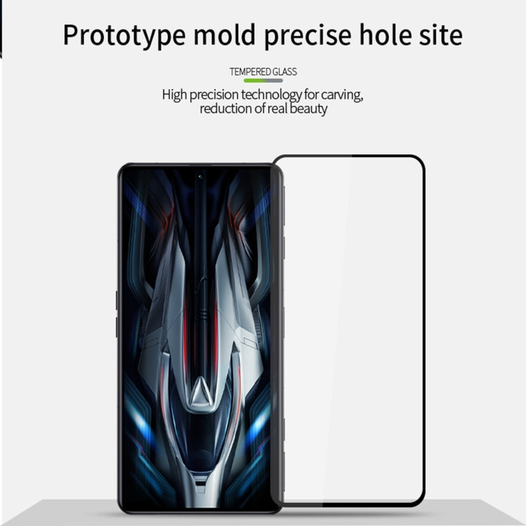 For Xiaomi Poco F4 GT MOFI 9H 2.5D Full Screen Tempered Glass Film(Black)