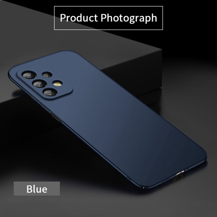 For Samsung Galaxy A73 5G MOFI Frosted PC Ultra-thin Hard Phone Case(Blue)