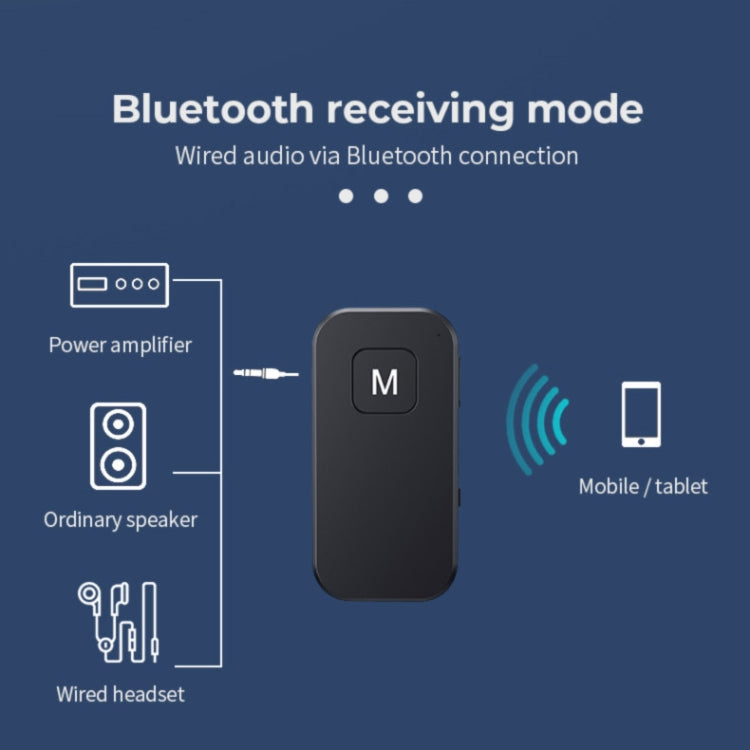 BT03 2 in 1 Bluetooth 5.1 Audio Receiver & Transmitter Car Hands-free Calls