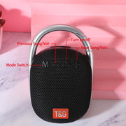 T&G TG321 TWS Portable Wireless Outdoor Mini Speaker with LED Light(Black)
