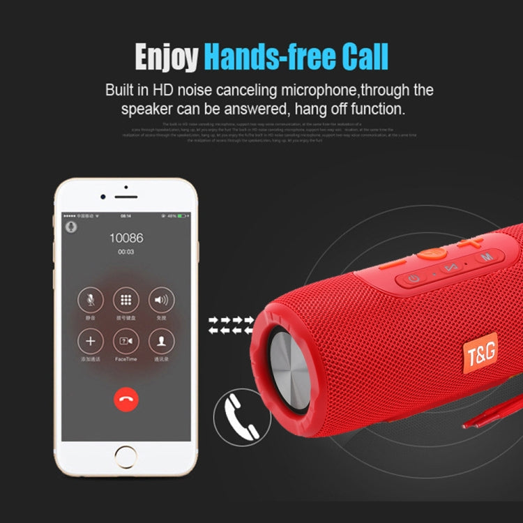 T&G TG341 TWS Portable Wireless Bluetooth HiFi Speaker(Blue)